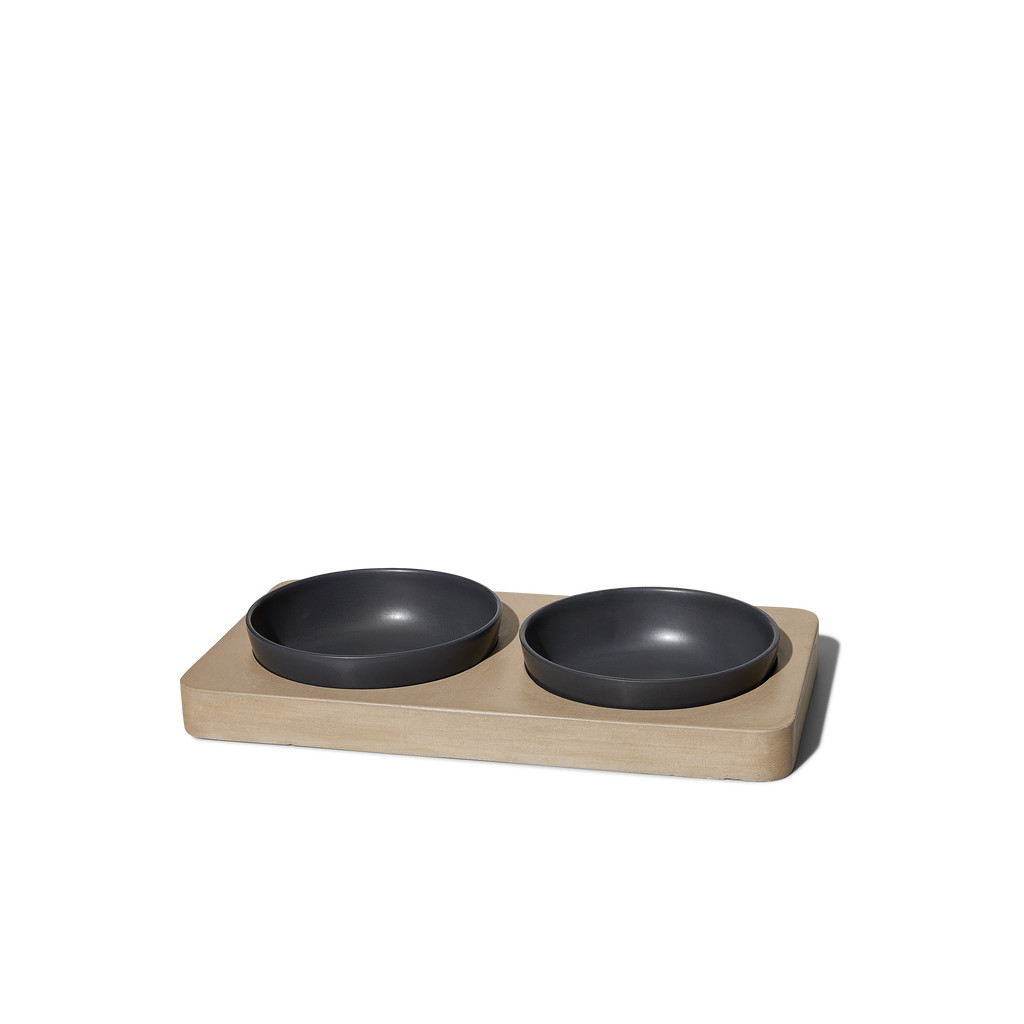 Fat Kid Deals on X: 3 Level Carbonized Black Dog Bowls with Mat